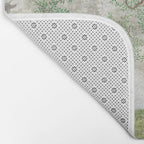 Chinoiserie Cherry Blossom Pagoda Zen Garden Landscape Bath Mat Gallery Image 2