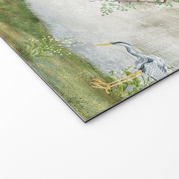 Chinoiserie Cherry Blossom Pagoda Zen Garden Landscape Welcome Mat Gallery Image 2