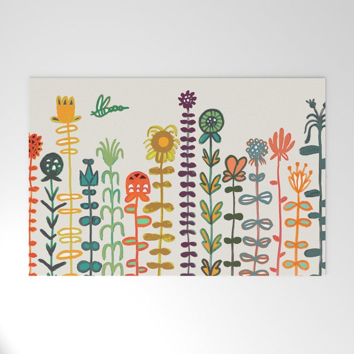 Happy garden Welcome Mat Gallery Image 1