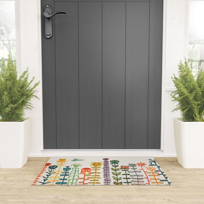 Happy garden Welcome Mat Gallery Image 3