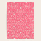 Wild Dotted Florals - Bold Coral Abstract Pattern Poster Gallery Image 4