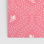Wild Dotted Florals - Bold Coral Abstract Pattern Poster Gallery Image 3