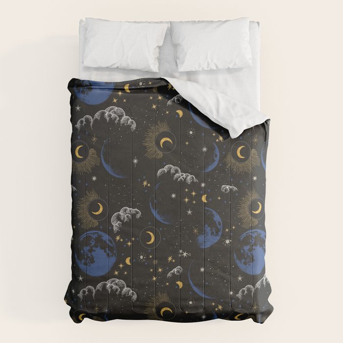 Night sky of stars 24 Comforter Gallery Image 6