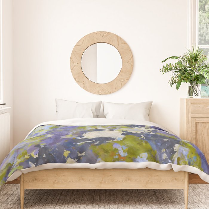Violet Afterlight I Veil Duvet Cover Gallery Image 3