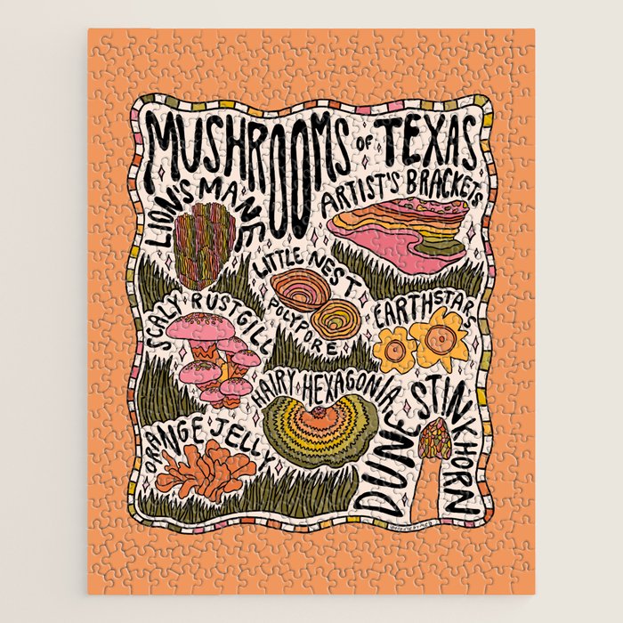 Mushrooms of Texas Jigsaw Puzzle Gallery Image 1