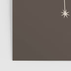 Gemini Zodiac Star Constellation Line Art Coffee Brown Poster Gallery Image 3