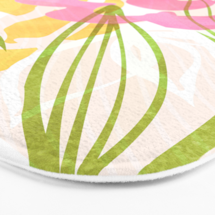 Bouquet of Love Floral Pattern Bath Mat Gallery Image 3
