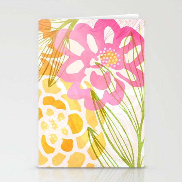 Bouquet of Love Floral Pattern Stationery Card Gallery Image 2