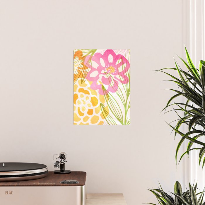 Bouquet of Love Floral Pattern Poster Gallery Image 2