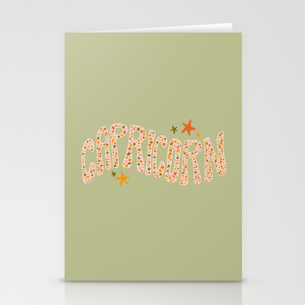 Starry Capricorn Stationery Card Gallery Image 2