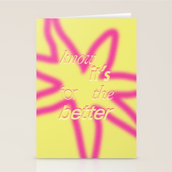 Know It's For The Better Stationery Card Gallery Image 1