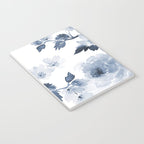 Floral Kingdom Watercolor Navy Blue Painting Of Flowers Peony Notebook Gallery Image 3