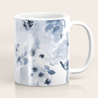 Floral Kingdom Watercolor Navy Blue Painting Of Flowers Peony Coffee Mug Gallery Image 1