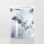 Floral Kingdom Watercolor Navy Blue Painting Of Flowers Peony Coffee Mug Gallery Image 4