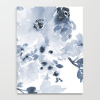 Floral Kingdom Watercolor Navy Blue Painting Of Flowers Peony Notebook Gallery Image 4