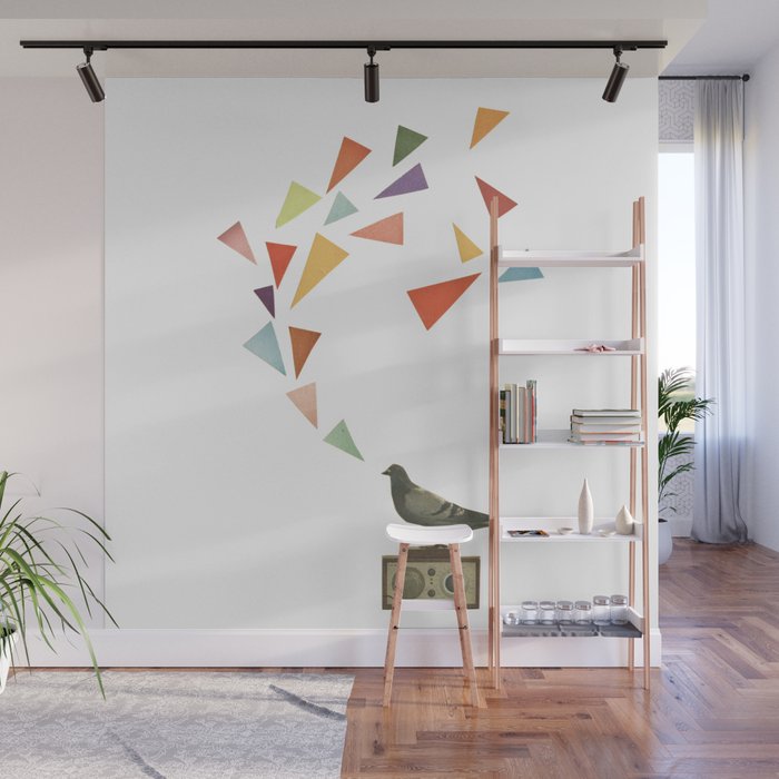 Pigeon Radio Wall Mural Gallery Image 1