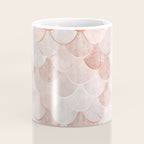 Mermaid Pattern, Pink Aesthetic Coffee Mug Gallery Image 4