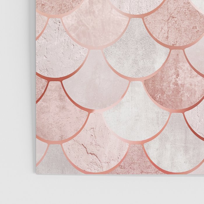 Mermaid Pattern, Pink Aesthetic Poster Gallery Image 3