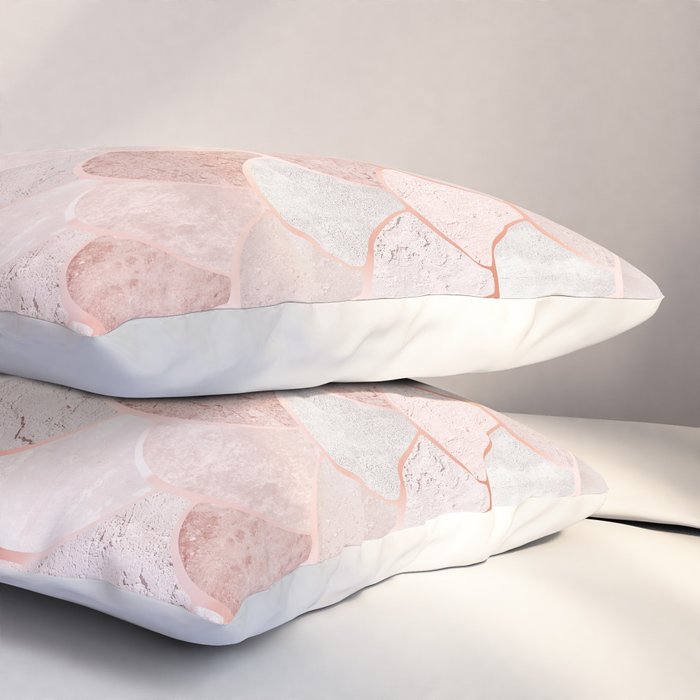 Mermaid Pattern, Pink Aesthetic Pillow Sham Gallery Image 3