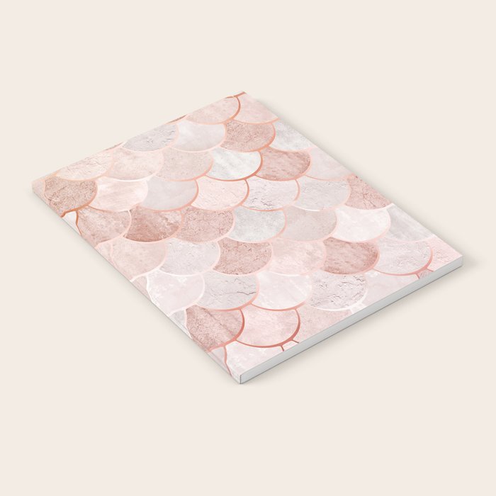 Mermaid Pattern, Pink Aesthetic Notebook Gallery Image 2