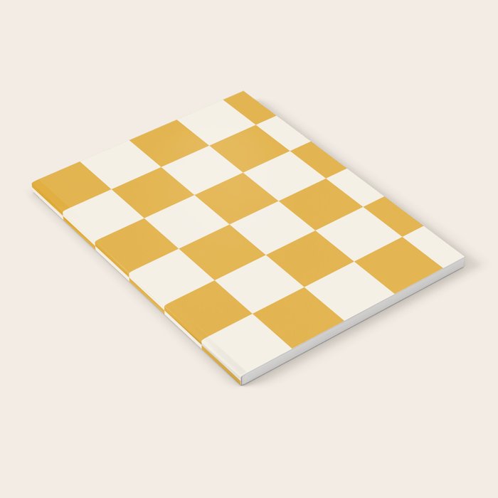 Checkered (Yellow Cream) Notebook Gallery Image 2