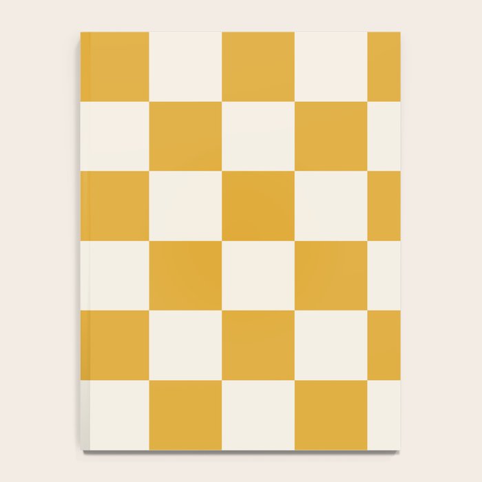 Checkered (Yellow Cream) Notebook Gallery Image 4