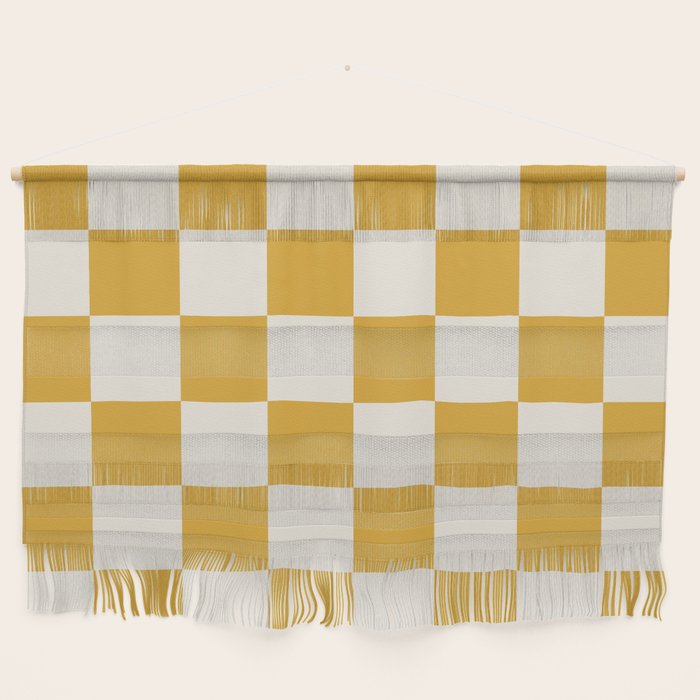 Checkered (Yellow Cream) Wall Hanging Gallery Image 1