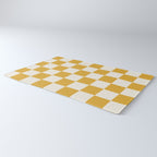 Checkered (Yellow Cream) Rug Gallery Image 3