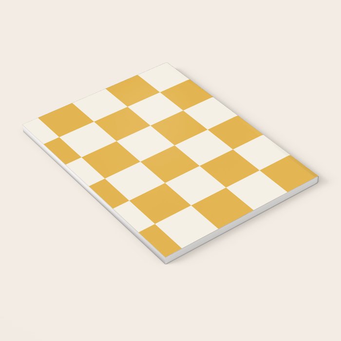 Checkered (Yellow Cream) Notebook Gallery Image 3