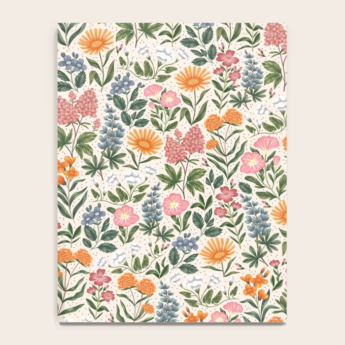 Flowers of the Meadow - beige Notebook Gallery Image 4