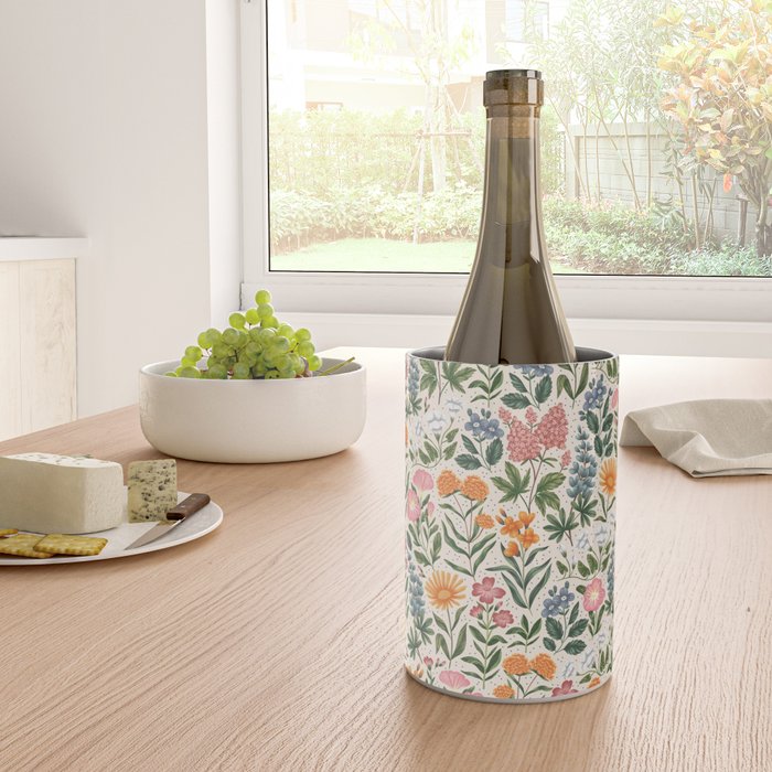 Flowers of the Meadow - beige Wine Chiller Gallery Image 4