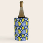 Geometric flowers in green and gray Wine Chiller Gallery Image 1