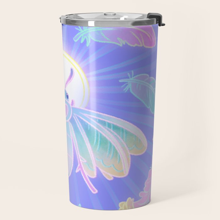 White plume moth Travel Mug Gallery Image 2