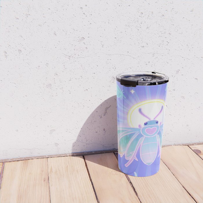 White plume moth Travel Mug Gallery Image 4