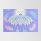 White plume moth Rug Gallery Image 2