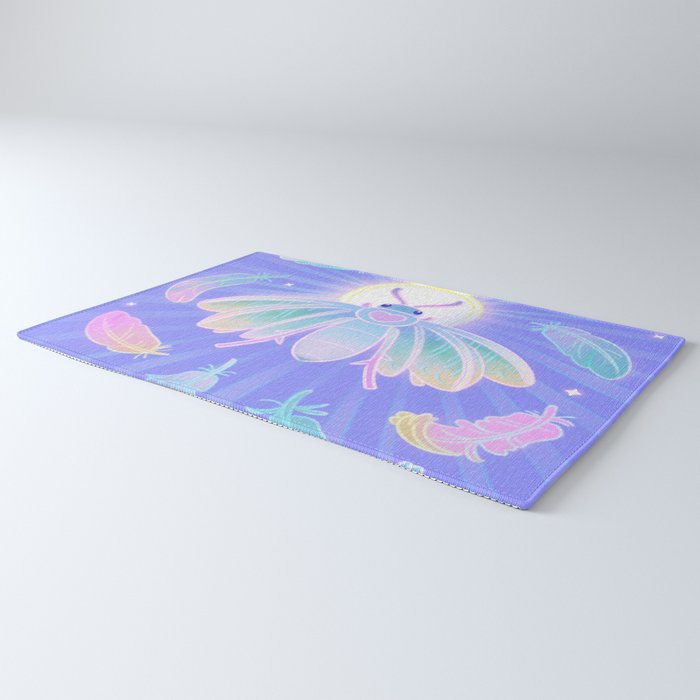 White plume moth Rug Gallery Image 3