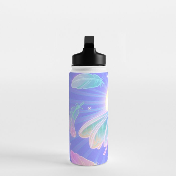 White plume moth Water Bottle Gallery Image 3
