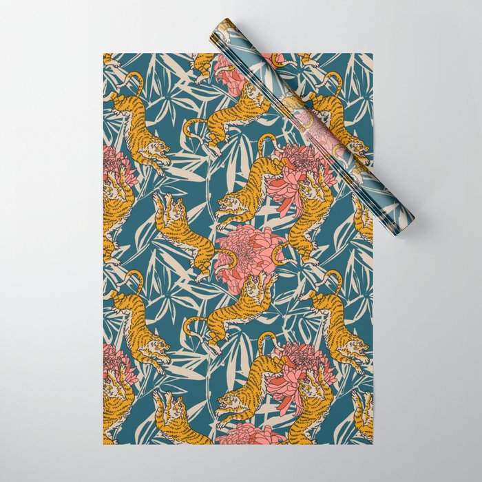 BENGAL CORA TIGER Wrapping Paper Gallery Image 1
