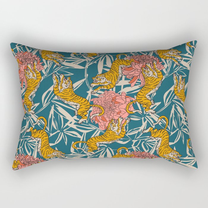 BENGAL CORA TIGER Rectangular Pillow Gallery Image 1