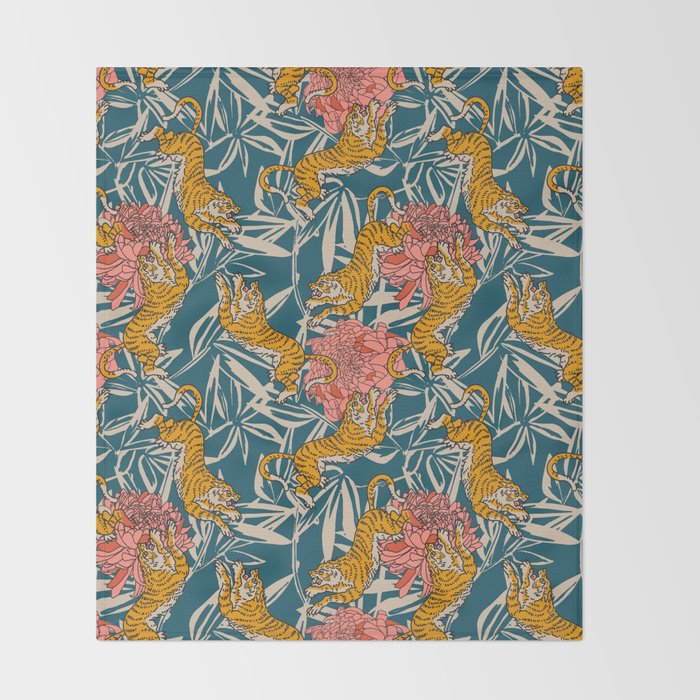 BENGAL CORA TIGER Throw Blanket Gallery Image 2