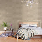Bows & Ribbons Pattern XLV Neutral Beige Wallpaper Gallery Image 3