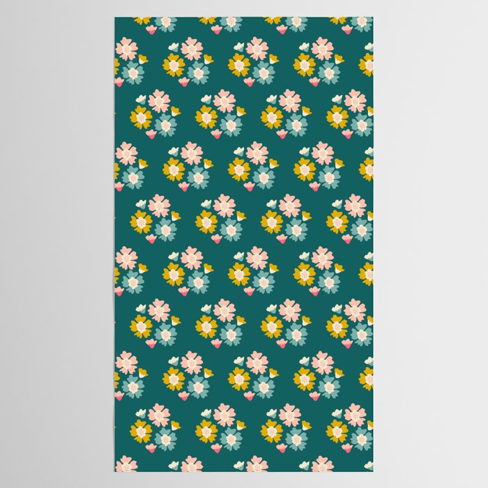 Blooming Flower - Green  Tablecloth Gallery Image 2