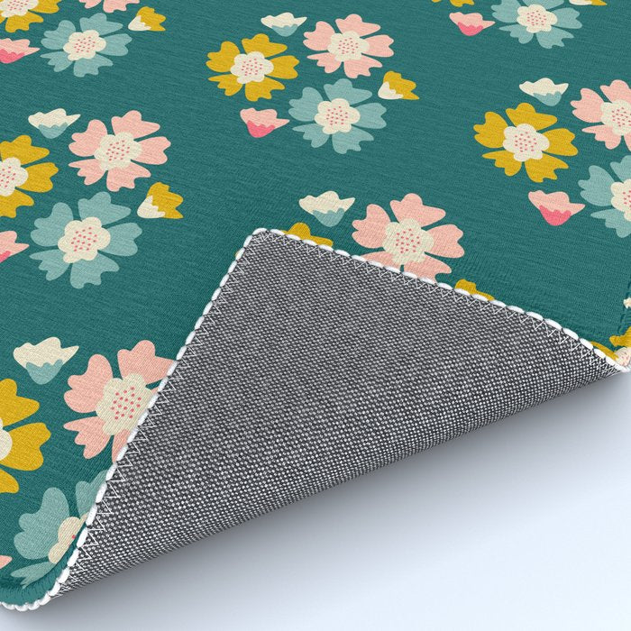 Blooming Flower - Green  Rug Gallery Image 4