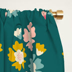 Blooming Flower - Green  Window Curtain Gallery Image 2
