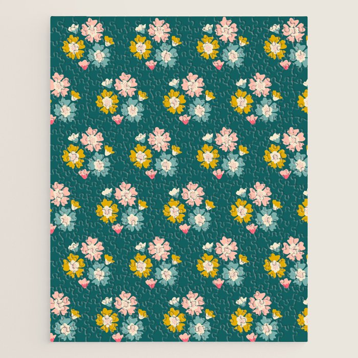 Blooming Flower - Green  Jigsaw Puzzle Gallery Image 1