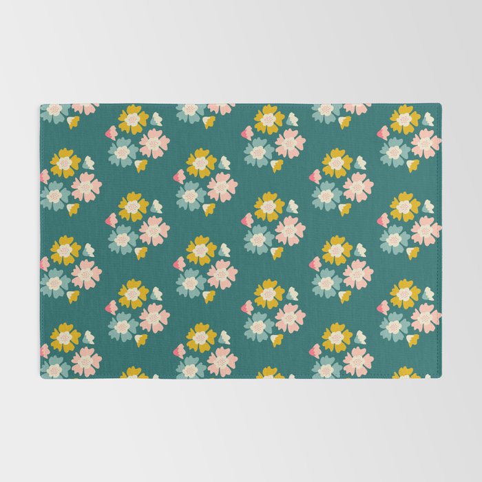 Blooming Flower - Green  Rug Gallery Image 2