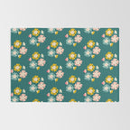 Blooming Flower - Green  Rug Gallery Image 2