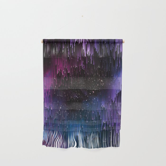 Ultra Violet Glitch Galaxy Wall Hanging Gallery Image 1