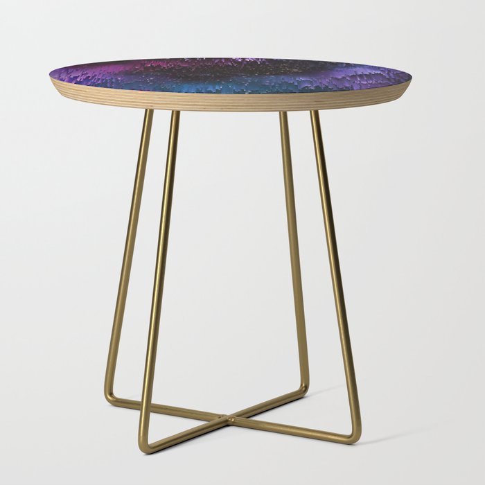 Ultra Violet Glitch Galaxy Side Table Gallery Image 1