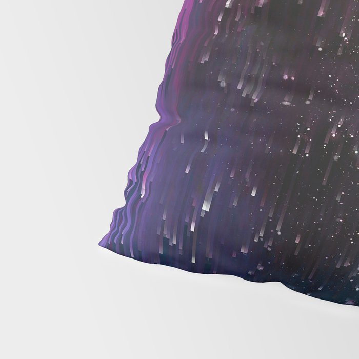 Ultra Violet Glitch Galaxy Pillow Sham Gallery Image 4